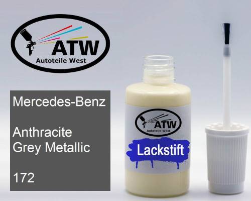 Mercedes-Benz, Anthracite Grey Metallic, 172: 20ml Lackstift, von ATW Autoteile West.